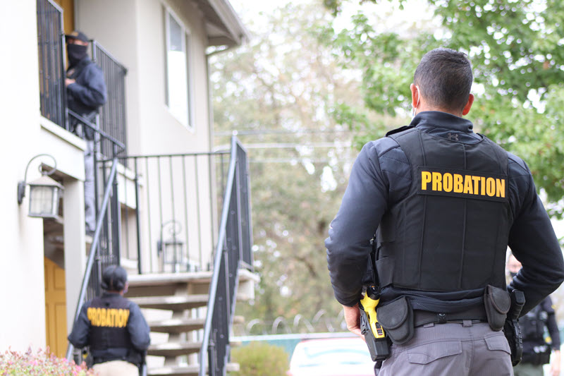 Probation officers in the field