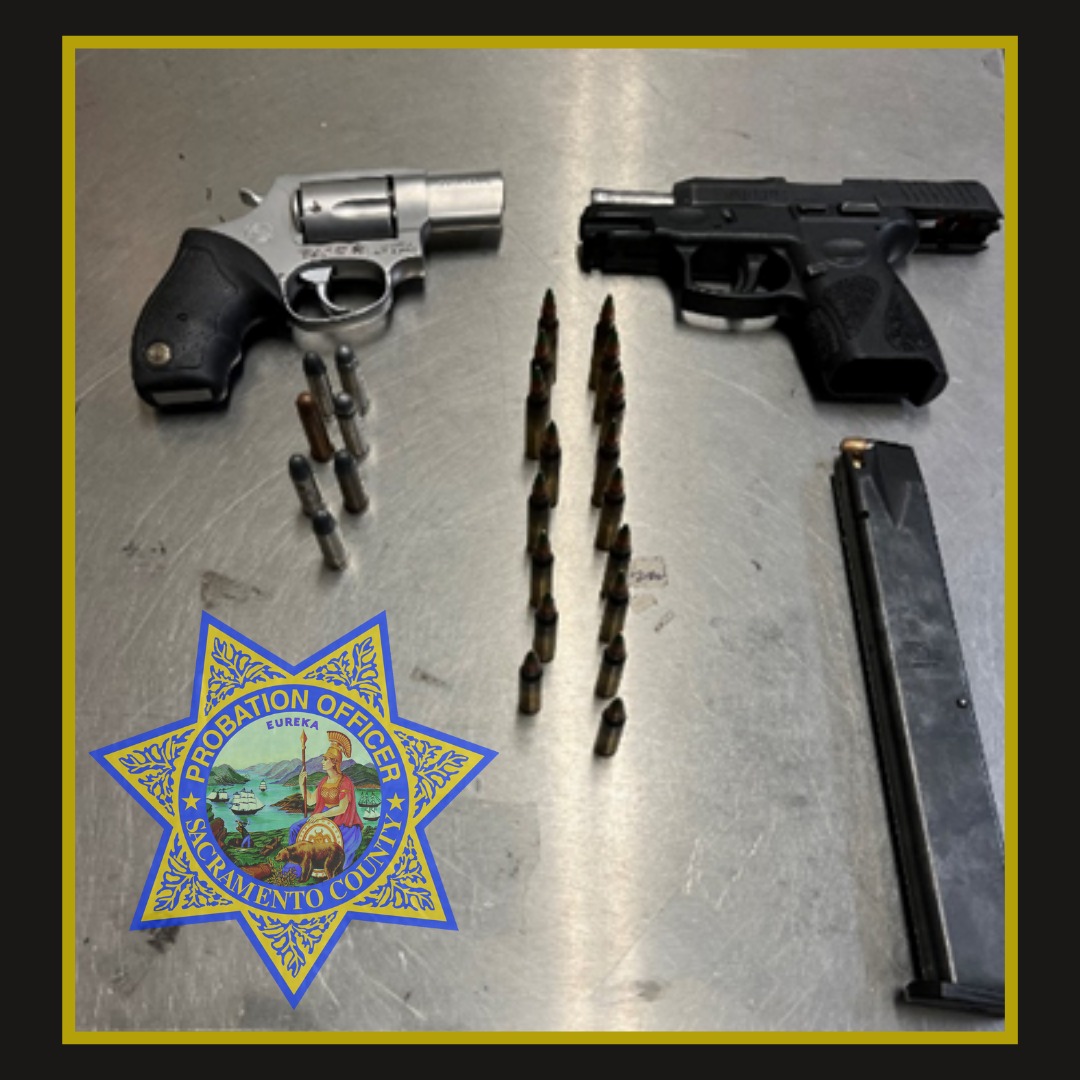 Probation gun and ammunition  seizure- clicking on picture leads to Social media post