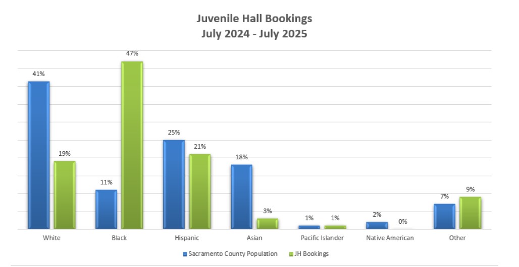 Juvenile Hall Bookings April 2024-April 2025