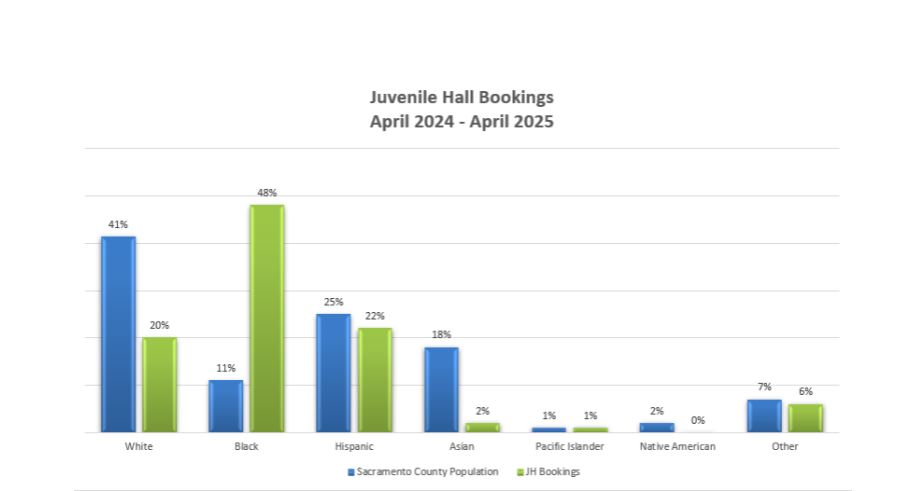 Juvenile Hall Bookings April 2024-April 2025