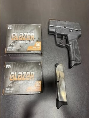 Gun and ammunition seizure. Clicking on the picture will lead to facebook post