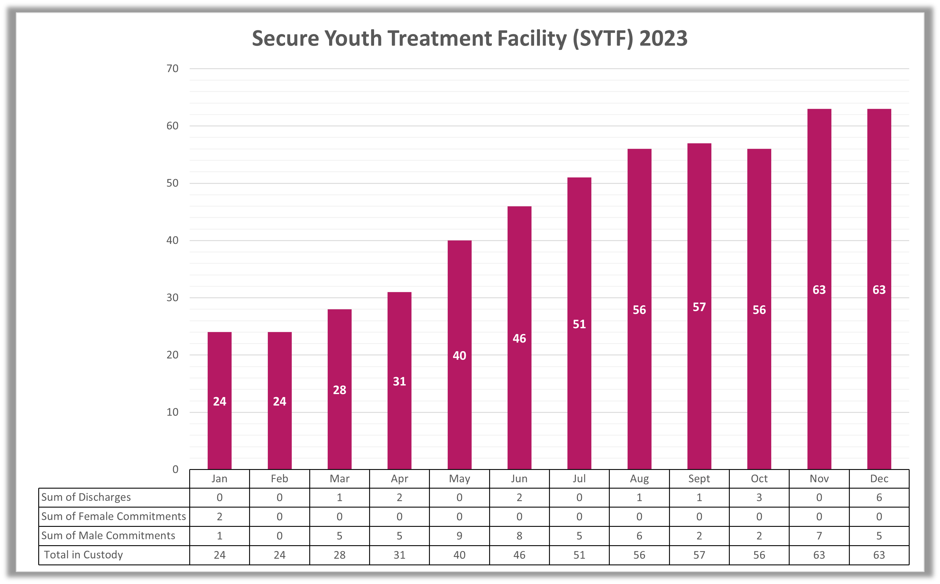 Secure Youth Treatment Facility (SYTF) 2023