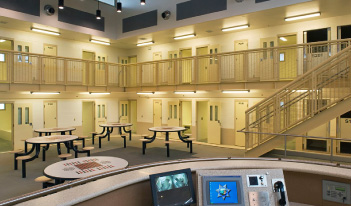 Image of inside of a prison or jail 