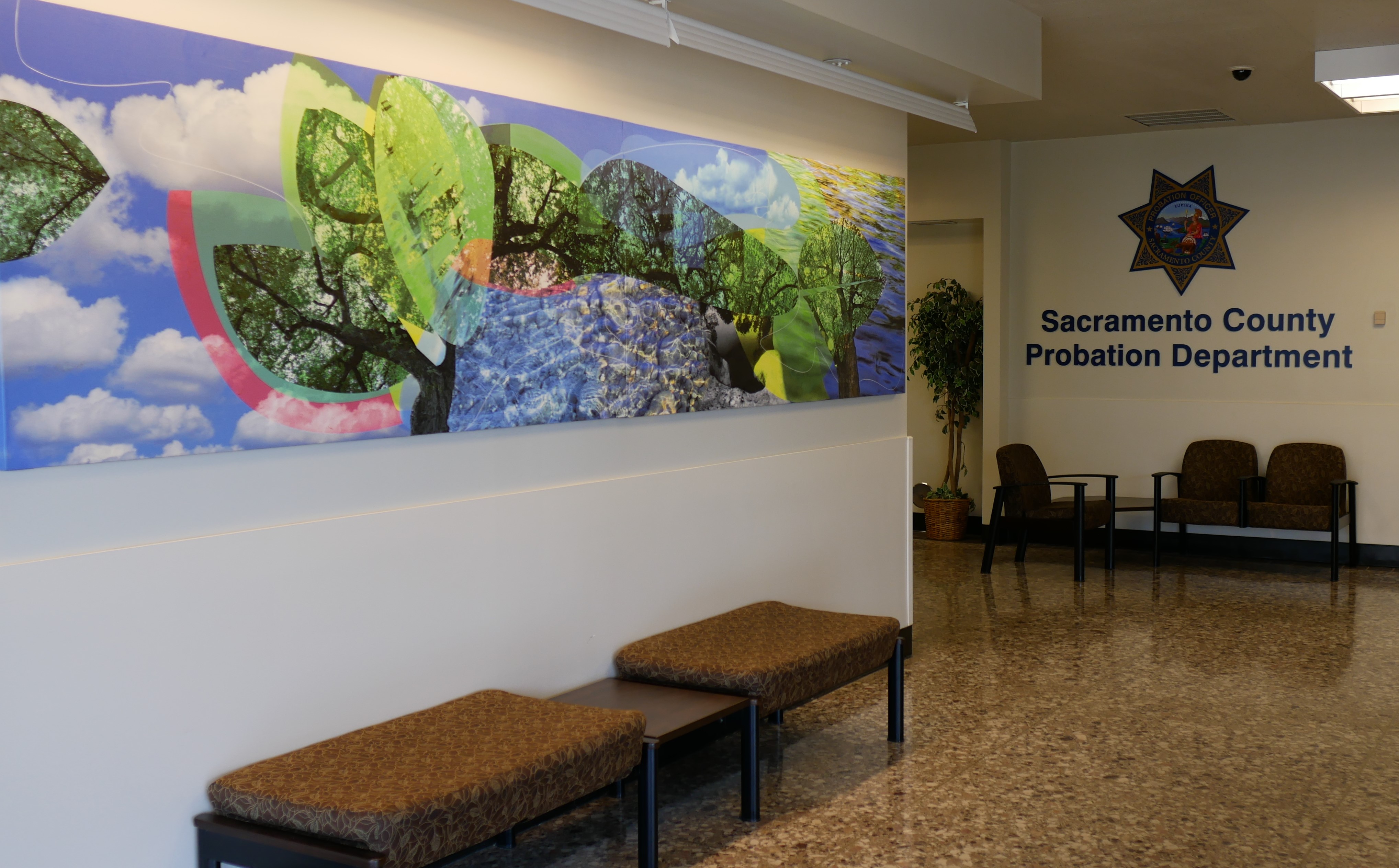 Lobby of Juvenile Court office